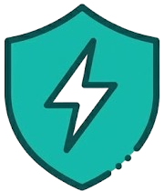 Shield lightning icon